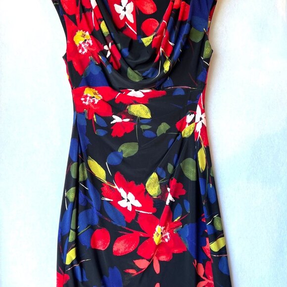 Lauren Ralph Lauren Colorful Floral Dress Size 10P - Picture 2 of 11